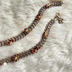 Sterling Silver Jashn Fusion Rawa Anklet