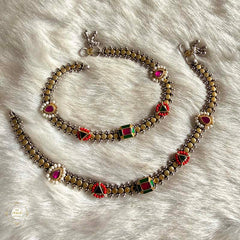 Sterling Silver Jashn Fusion Sadabahar Anklet