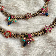 Sterling Silver Jashn Fushion Tota Anklet