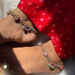 Sterling Silver Jashn Fushion Tota Anklet