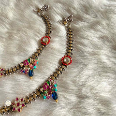 Sterling Silver Jashn Fushion Tota Anklet