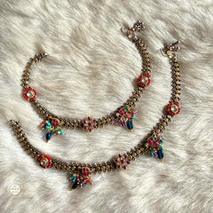 Sterling Silver Jashn Fushion Tota Anklet