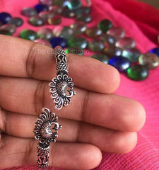 Sterling Silver Peacock Kada (Piece)