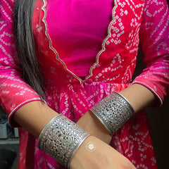 Sterling Silver 925 Fish Chitai Cuff