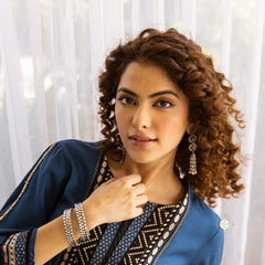 Silver Circle of Bloom Bangles (Piece)