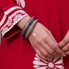 925 Sterling Silver Hammered Heritage Bangle (Piece)