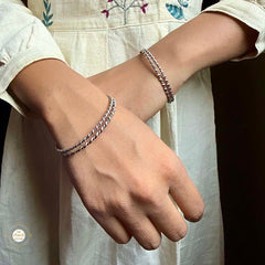 Sterling Silver Silver Rope Bangle (Piece)