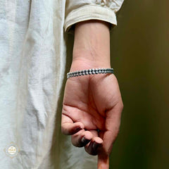 Sterling Silver Circle Of Light Bangle (Piece)