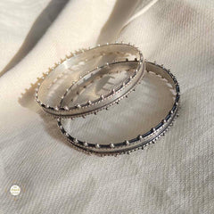 Sterling Silver Unique Heritage Rawa Bangle (Piece)