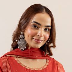 Sterling Silver Bold Layered Earring