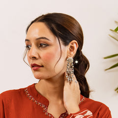 Timeless Parrot Jaal Earring