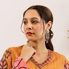 Timeless Parrot Jaal Earring