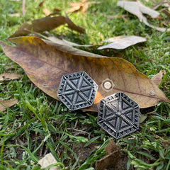 Minimal Hexagon Earring