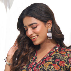 Sterling Silver Noor Intricate Timeless Earring