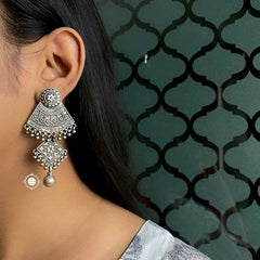 Noor Ball Drop Layered Earring