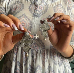 Noor Ball Drop Layered Earring