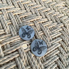 Bewitching Butterflies Engraved Earring