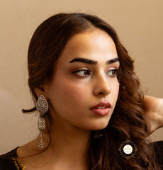 Floral Jharokha Jhumki Earring