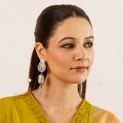 Floral Jharokha Jhumki Earring