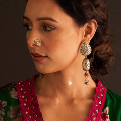 Floral Jharokha Jhumki Earring