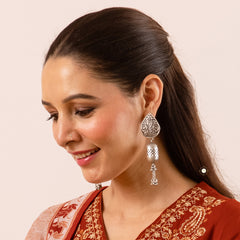 Floral Jharokha Jhumki Earring