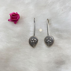 Sterling Silver Paan Hook Earring