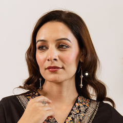 Silver Heritage Dangler Earring