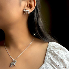 Sterling Silver Oh Deer Stud