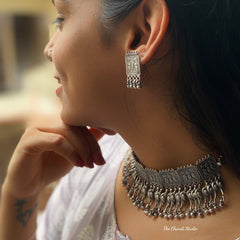 Sterling Silver Tota Choker Set