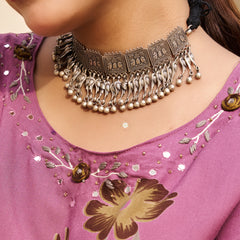 Sterling Silver Tota Choker Set