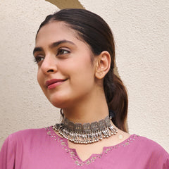 Sterling Silver Tota Choker Set