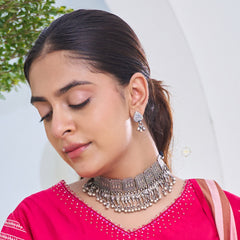 Sterling Silver Tota Choker Set