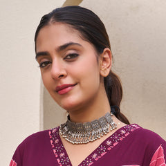 Sterling Silver Tota Choker Set