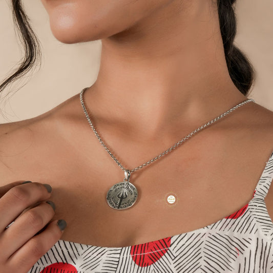 Sterling Silver Shiva Necklace (Unisex)