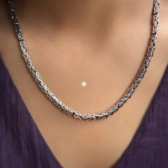 Sterling Silver Plain Chain
