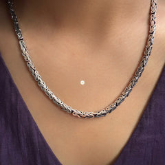 Sterling Silver Plain Chain