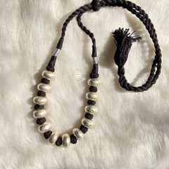 Sterling Silver Knot Beads Necklace