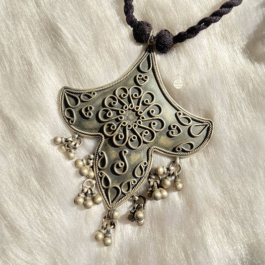 Tribal Floral Thread Necklace