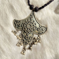 Tribal Floral Thread Necklace