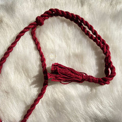 Sterling Silver Chaand Thread Necklace