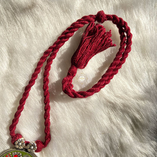 Elephant Enamel Thread Necklace