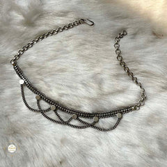 Sterling Silver Celestial Links Choker Necklace