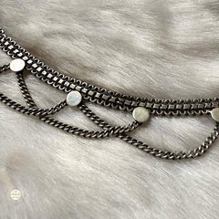 Sterling Silver Celestial Links Choker Necklace