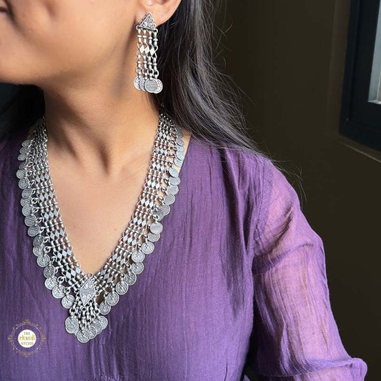 925 Sterling Silver Tribal Necklace