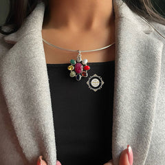 Classic Navratna Pendant (Big)