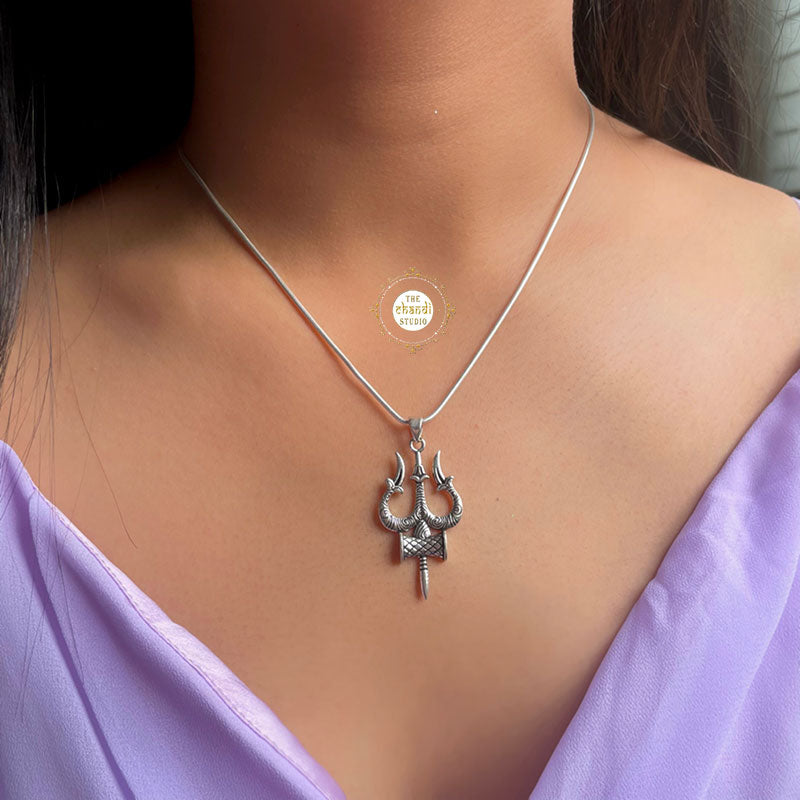 Shiva Trishul Pendant – The Chandi Studio