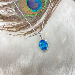 Classic Blue Topaz Pendant