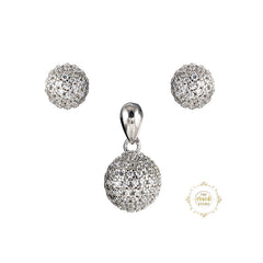 Sparkling Starlit Sphere Pendant Set