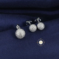 Sparkling Starlit Sphere Pendant Set