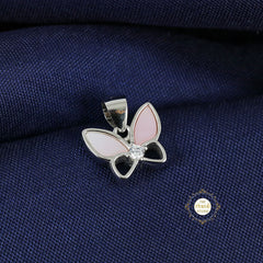 Sparkling Silver Twilight Butterfly Pendant (Reversible)